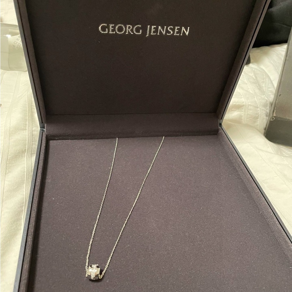 Georg Jensen White gold diamond necklace